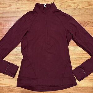 [SOLD on Crosspost] Lululemon Size 8 Deep Burgundy Rulu 1/4-zip Pullover
